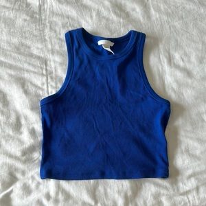 H&M Royal Blue Cropped tank